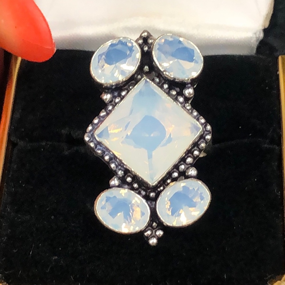 Opalite Silver Ring - image 1
